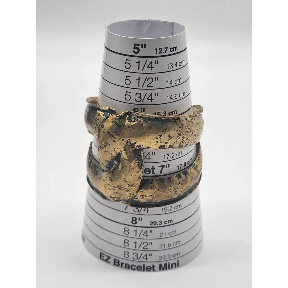 Anthropologie Intertwined Twist Tarnished Gold Tone Cuff Bracelet - Picture 10 of 12